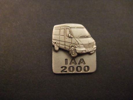 Mercedes-Benz Vario 815 bedrijfswagen IAA 2000 Internationale Automobilausstellung) autobeurs zilverkleurig